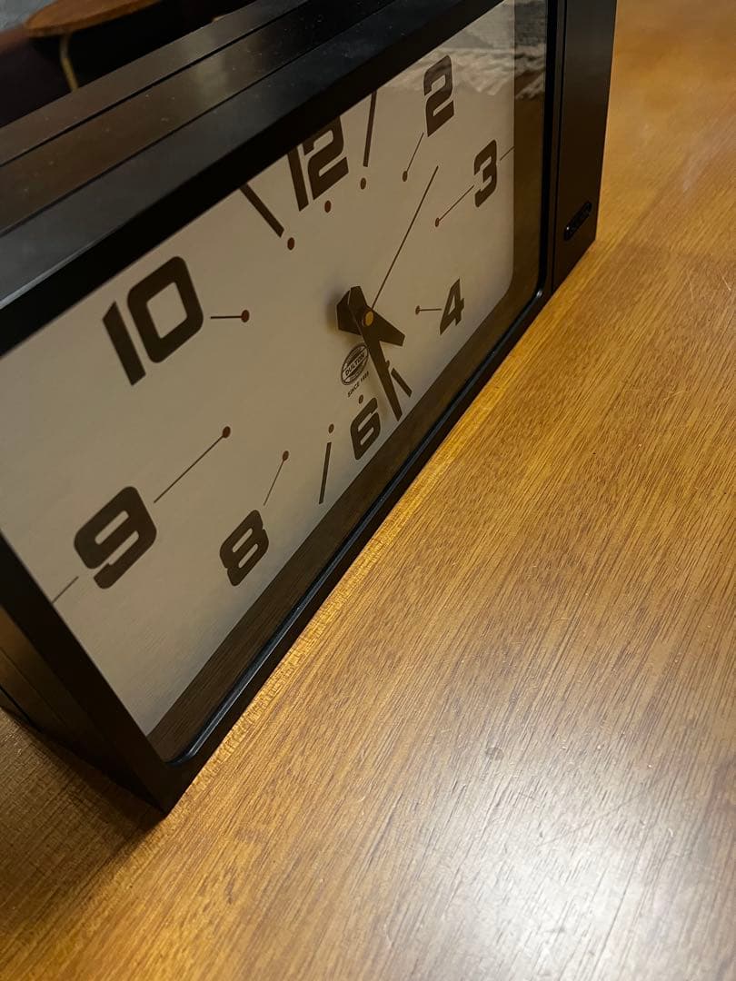 DULTON ダルトン ダブルフェイスクロック レクタングル 時計　黒