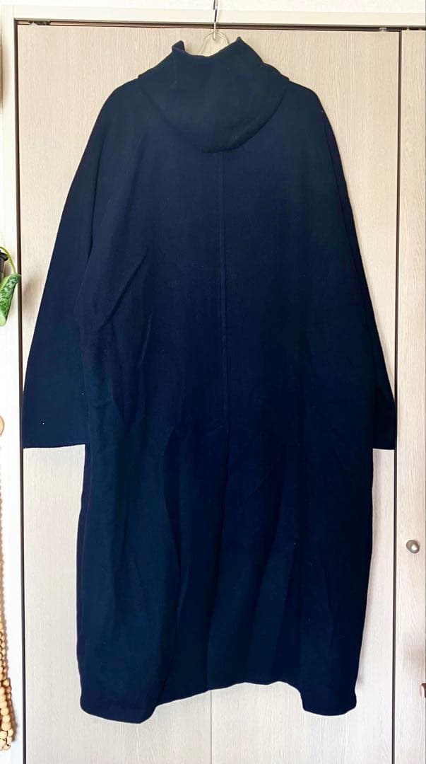【日本製/名作】ONE fifth ウールチェスターコート ネイビー L