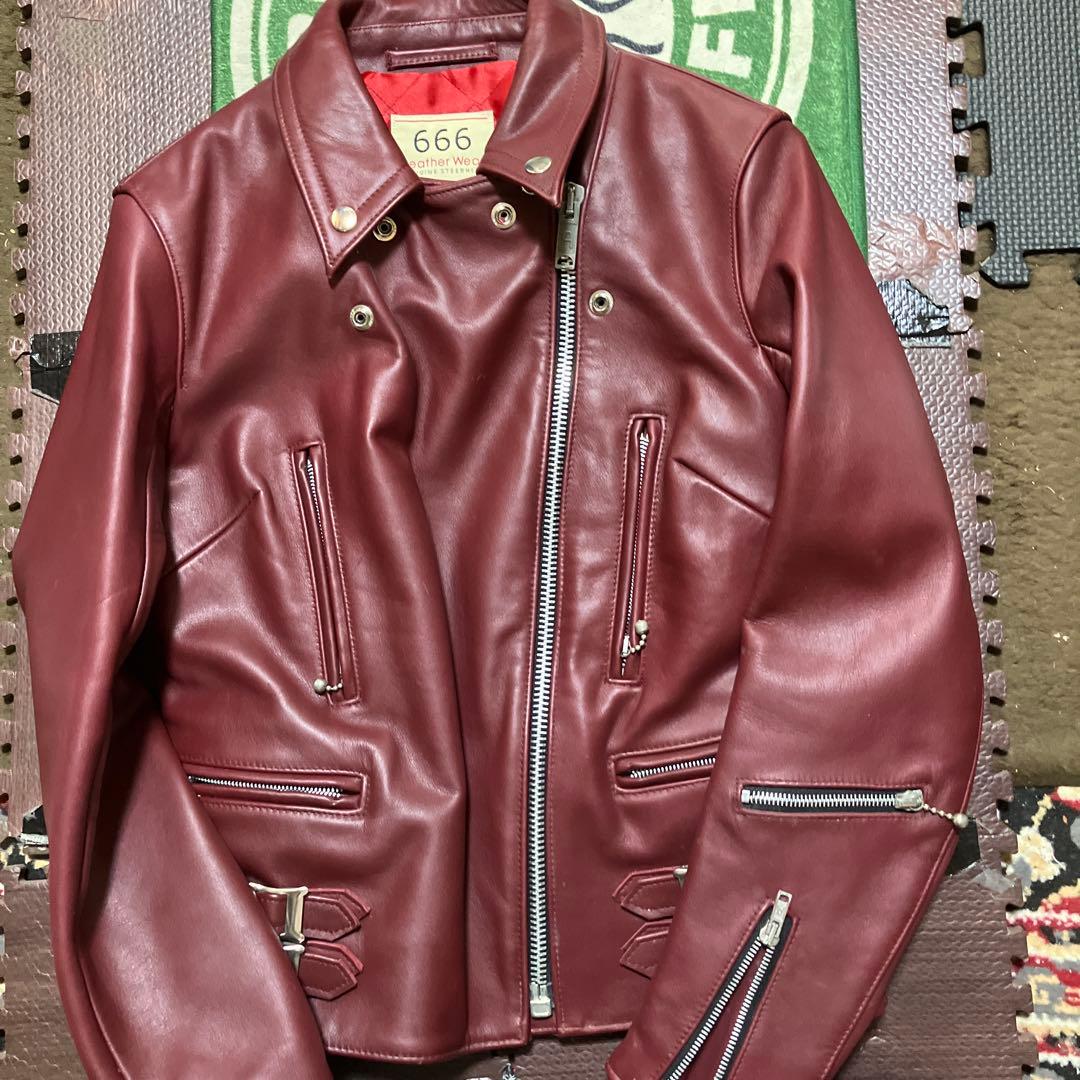 666 ライダース　レザージャケット　レディース稀少☆