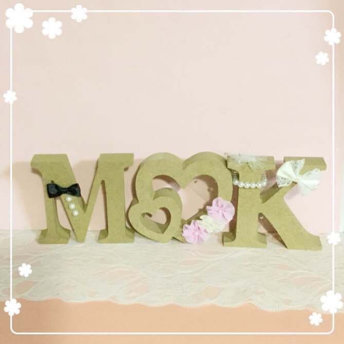 かおりょう♡ウエディングバージョン・イニシャルオブジェ