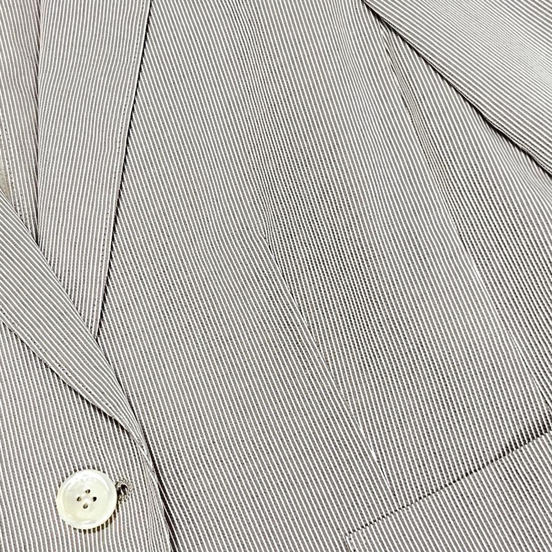 ニューヨーカー　パンツスーツ　シアサッカ　リネン混　ウォッシャブル　伸縮性　XL