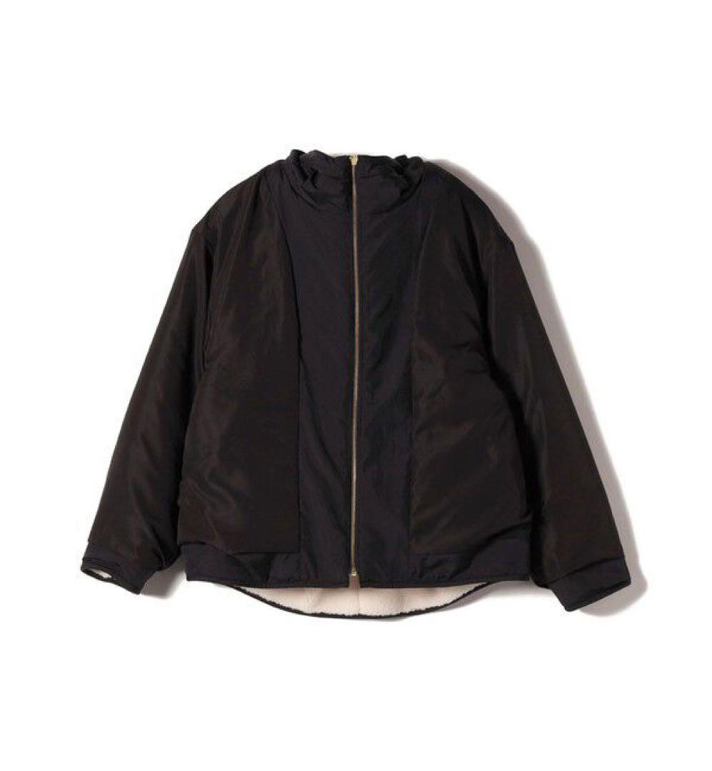 即発送★SHIPS for women【WEB限定】ボア 配色 フード ブルゾン