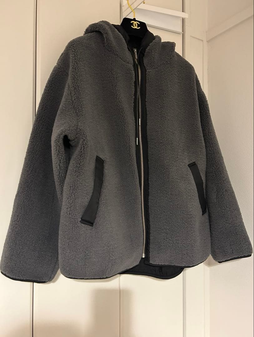 即発送★SHIPS for women【WEB限定】ボア 配色 フード ブルゾン