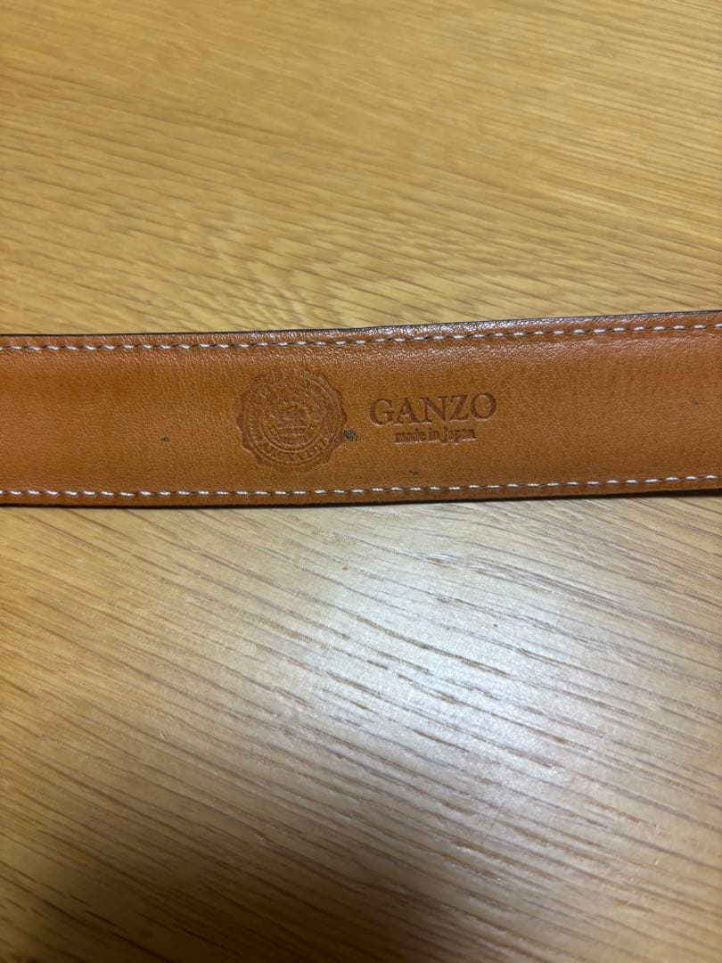 GANZO ブライドルベルト 黒 L size