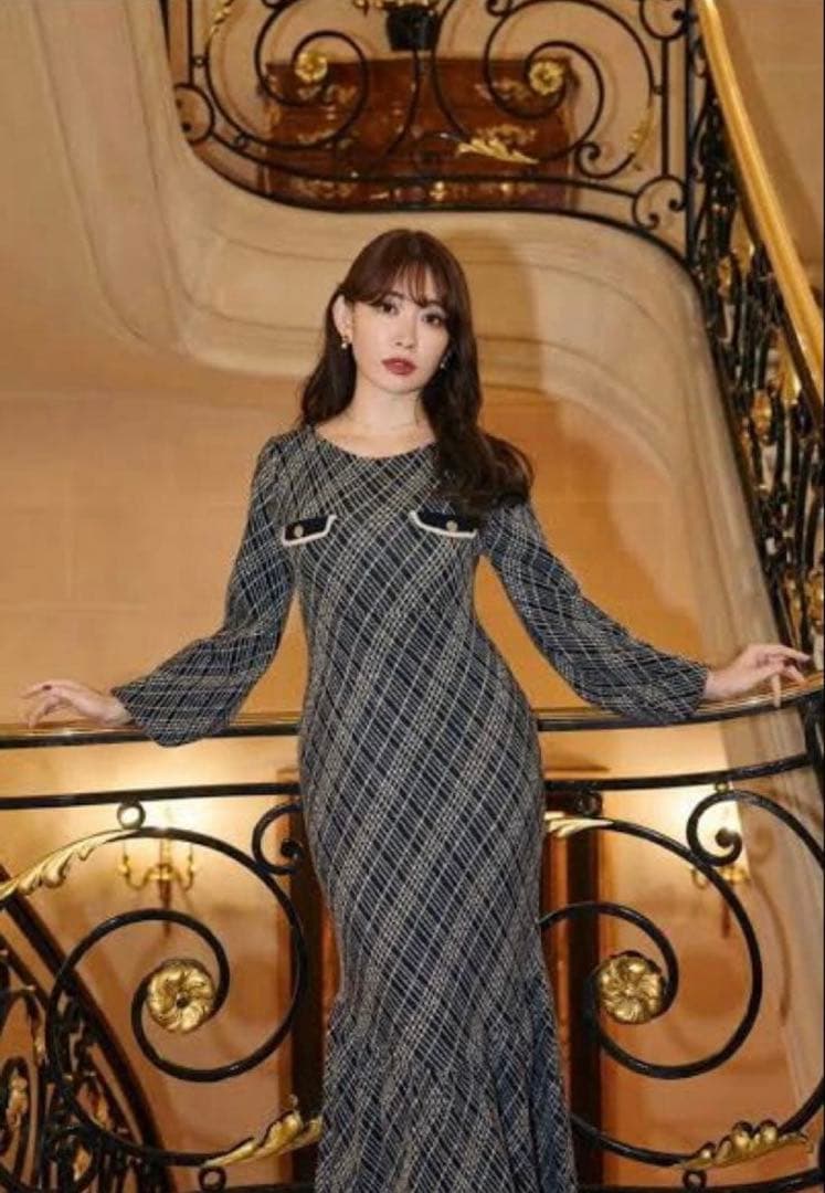 ワンピース herlipto Vosges Jacquard Knit Dress