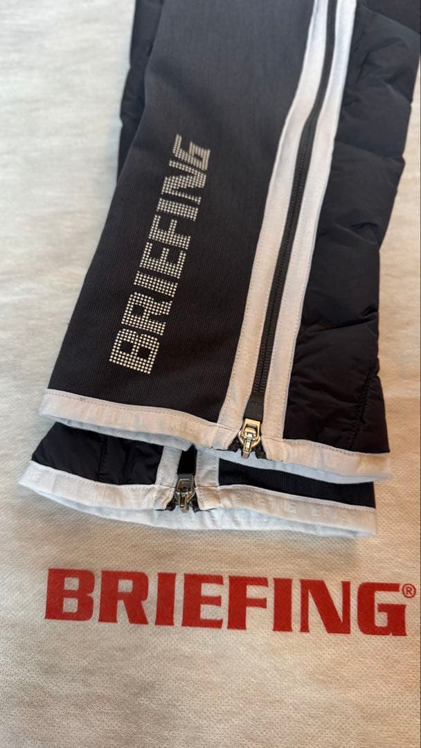 ブリーフィングレディースレッグウォーマーチャコール