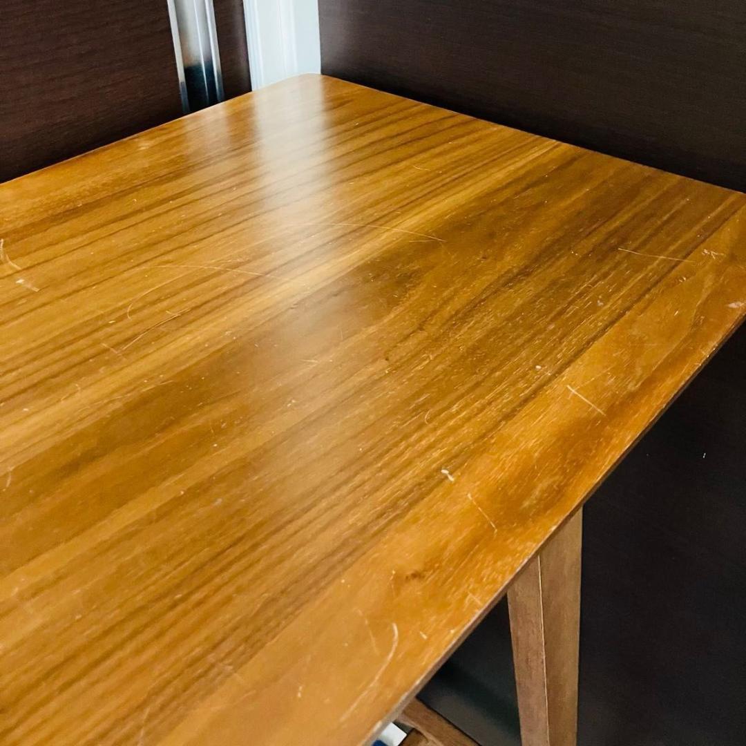 ニトリ カウンターテーブル フィルン ミドルブラウン 木製 NITORI