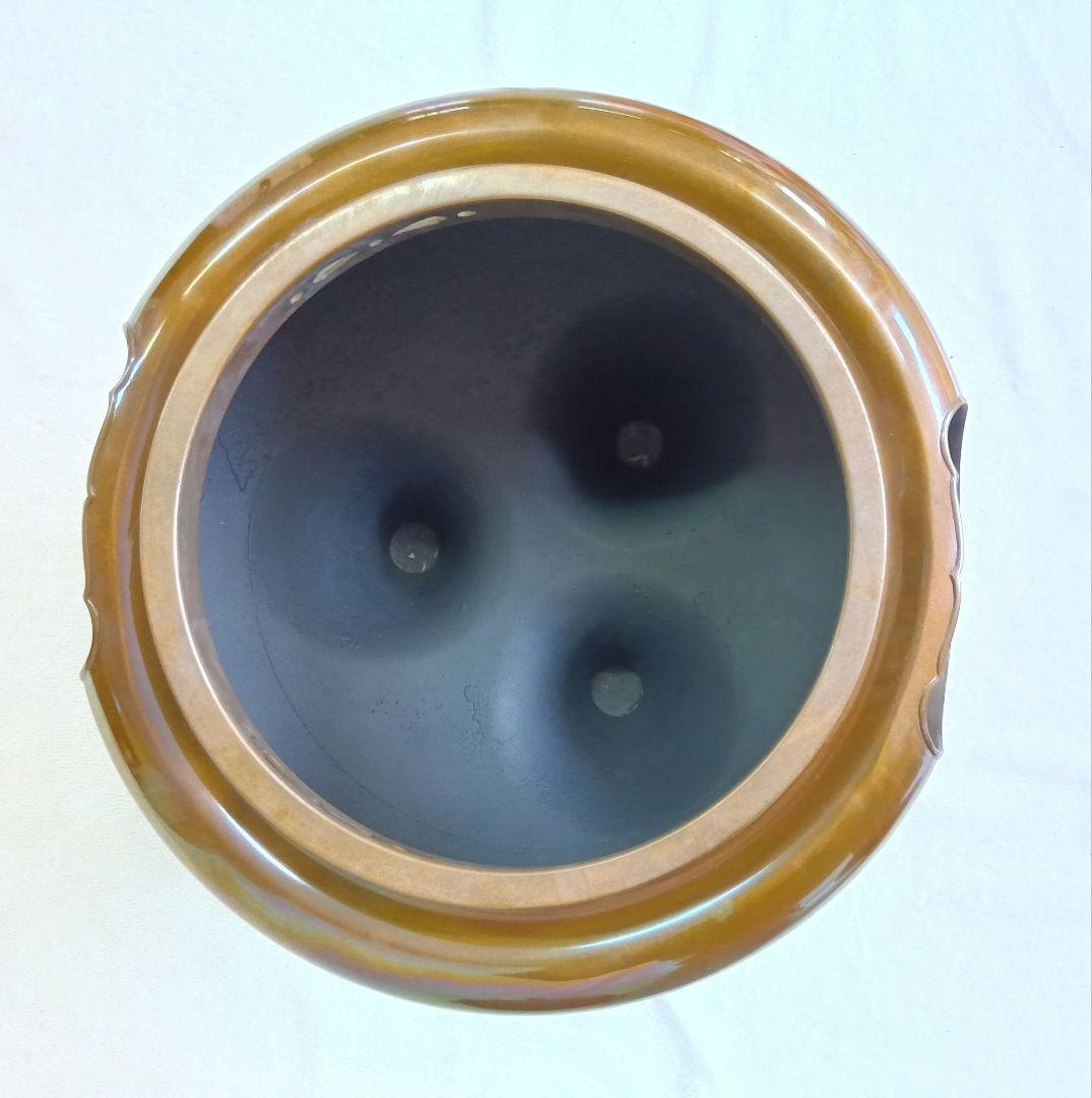 人間国宝 釜師 高橋敬典 風炉師 金谷浄雲　唐銅朝鮮風炉　茶道具　骨董　供箱