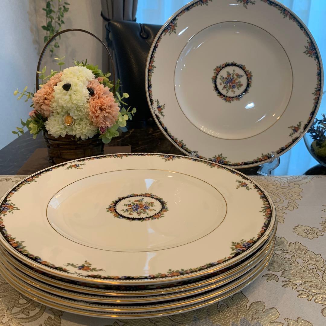 ウェッジウッド オズボーン　27cmディナープレート 6枚　27.5cm大皿