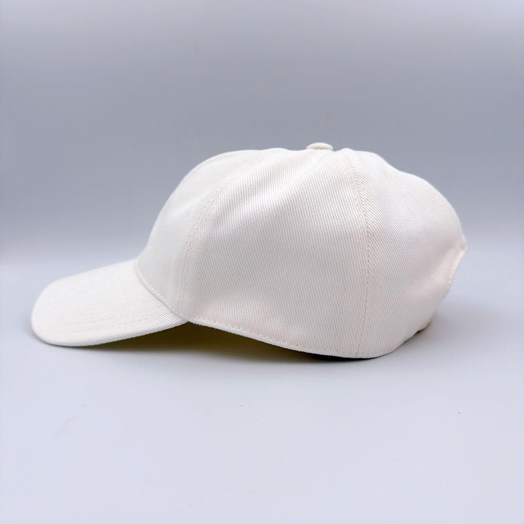 極美品✨PRADA プラダ キャップ 三角ロゴ 白
