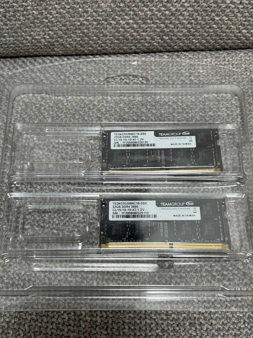 TEAMGROUP メモリDDR4 2666 64GB (32GB x 2枚)