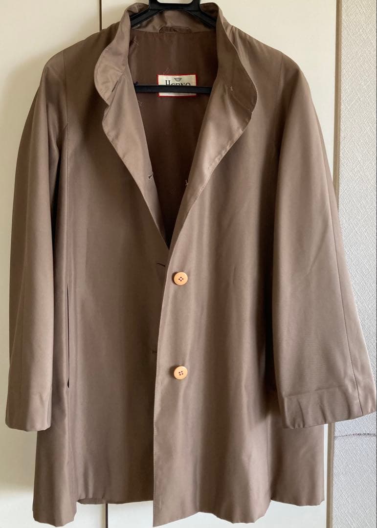 HERNO ヘルノ ライトコート シルク 100% グレージュ ベージュ