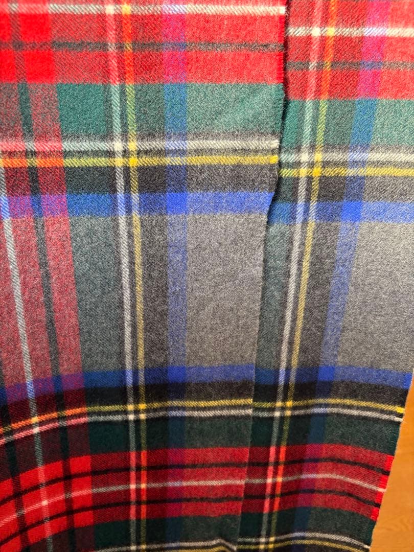 Johnstons　大判カシミヤストール　グレー　正規代理店タグ付き