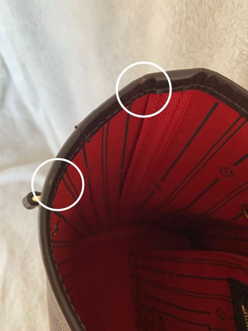 【最終価格】未使用級 直営店購入ヴィトン ネヴァーフルMMダミエ