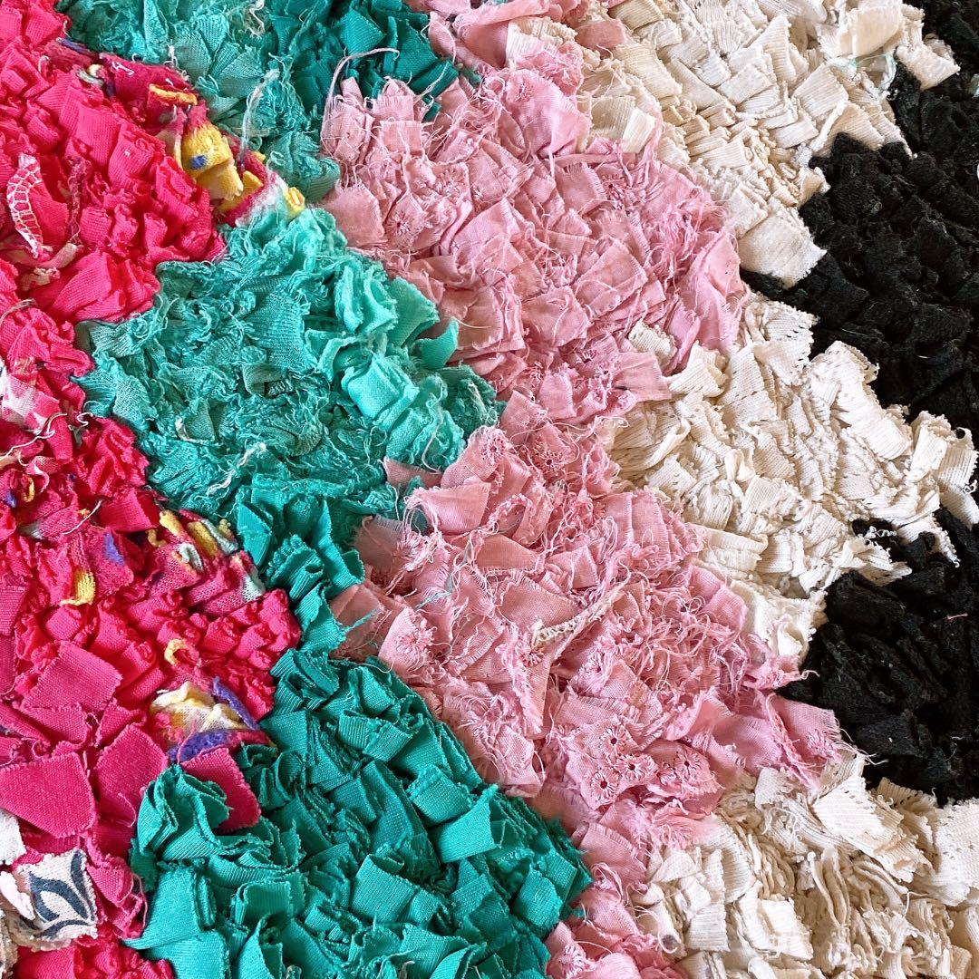 モロッコ ボシャルウィット Boucherouite ラグ カーペット①