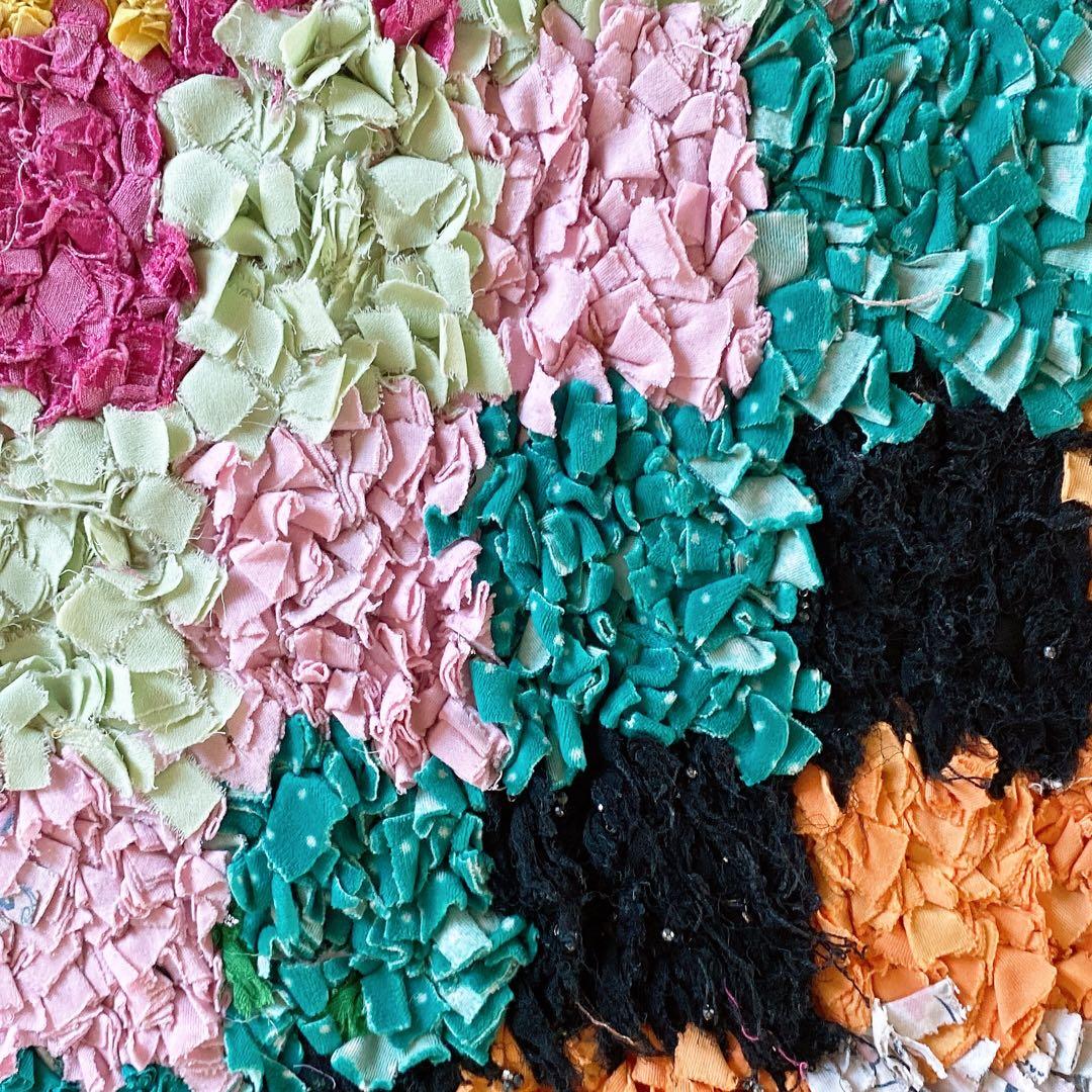 モロッコ ボシャルウィット Boucherouite ラグ カーペット①