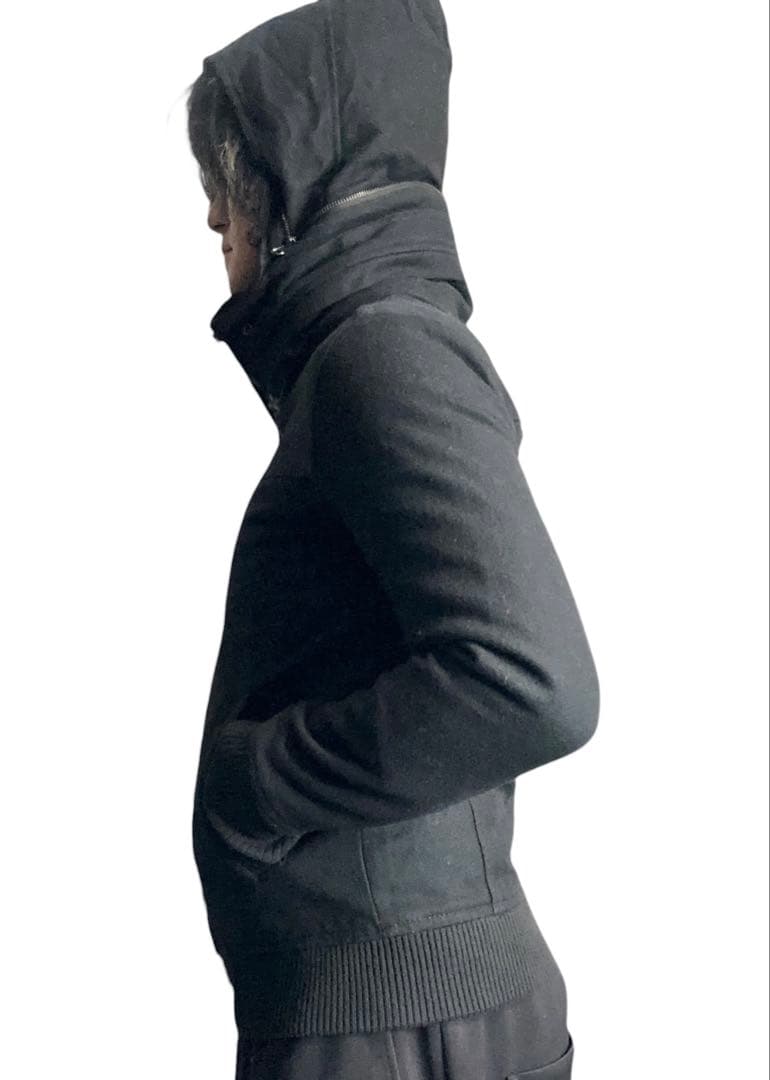 ジャケット・アウター detachable volume neck bomber jacket