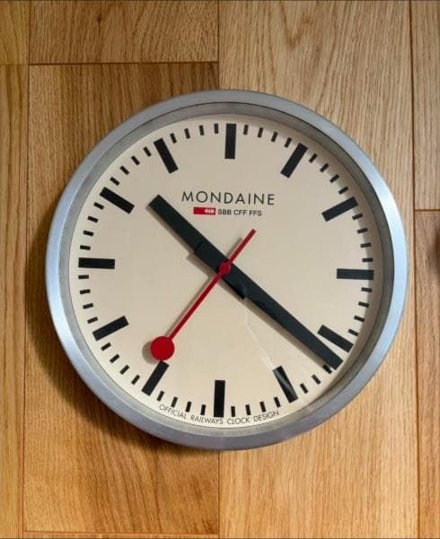 た*4様 MONDAINE モンディーン 掛け時計 25cm スイス国鉄公式