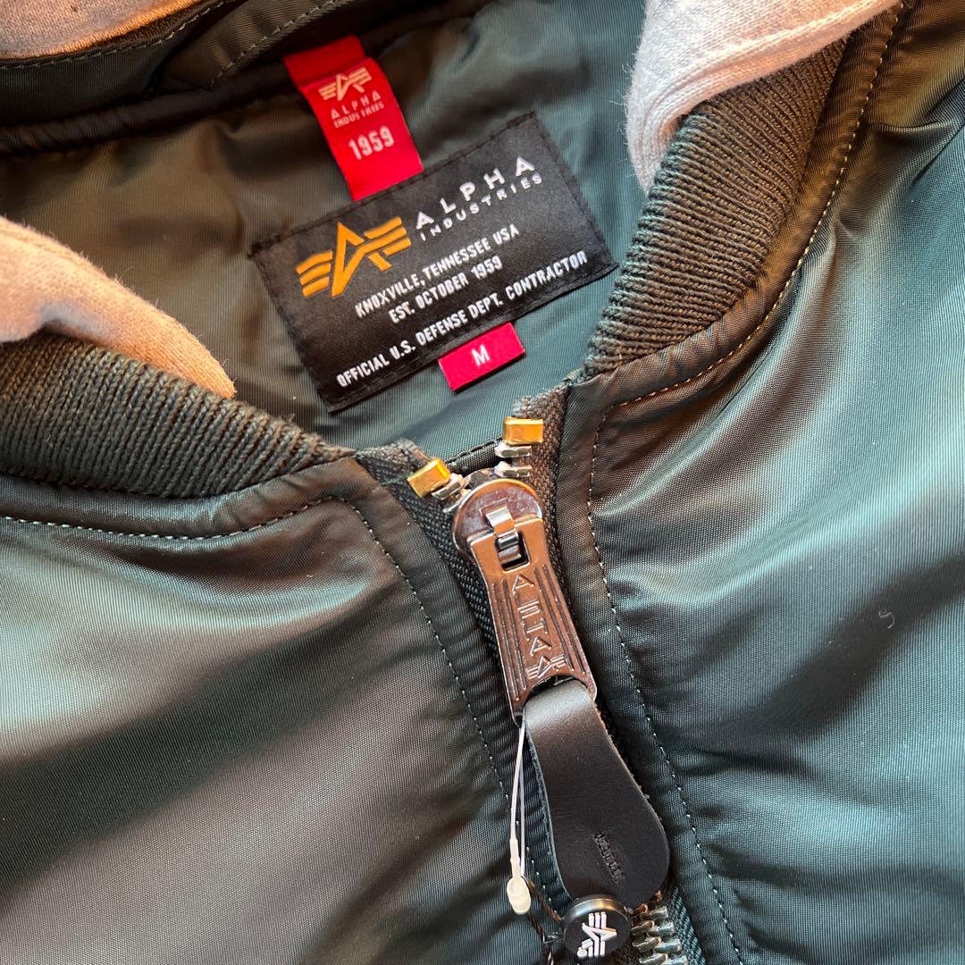 ALPHA INDUSTRIES MA-1 NATUS 新品 P.GREEN
