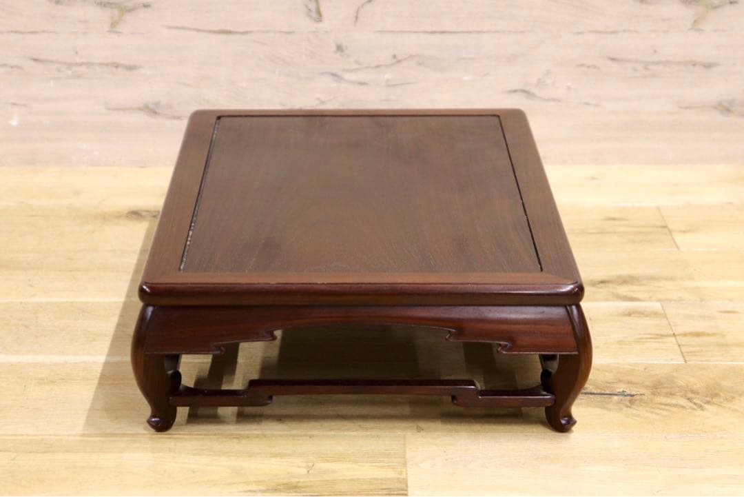 GMIH95C○大阪唐木指物 花台 通産大臣指定 伝統工芸品 飾り台 床の間 和