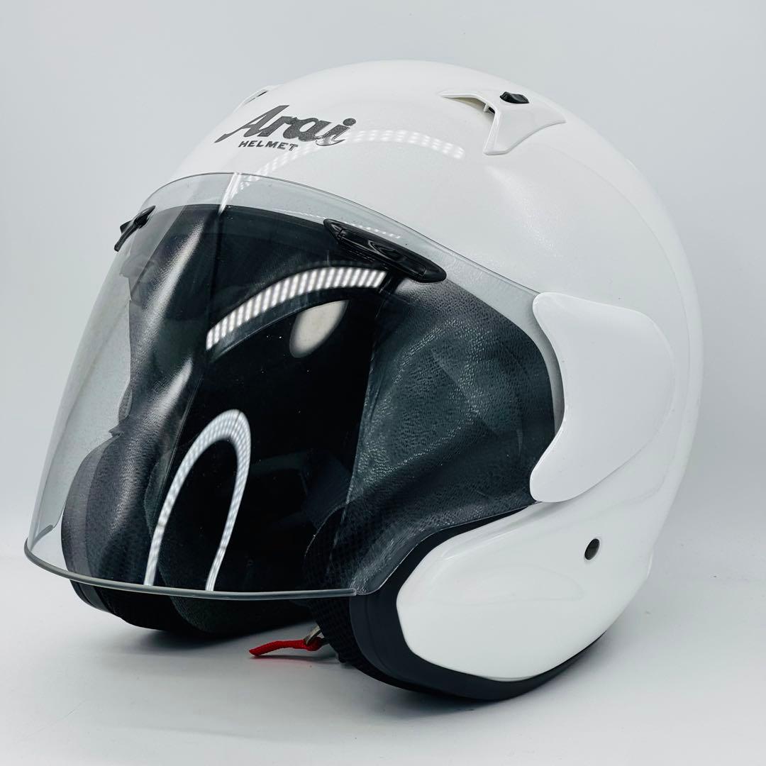 【美品】アライ Arai MZ-F ホワイト Mサイズ　ジェットヘルメット
