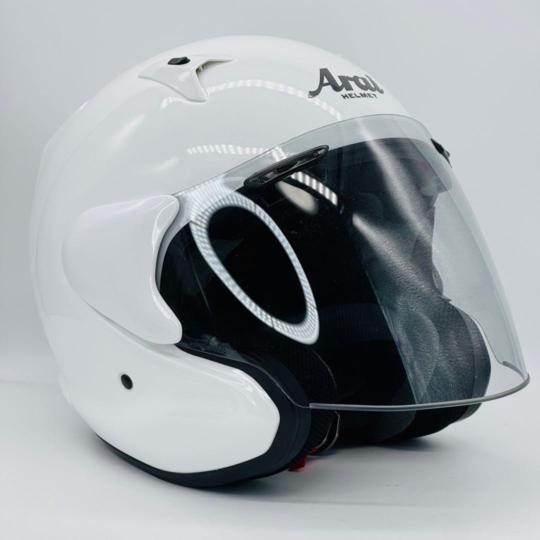 【美品】アライ Arai MZ-F ホワイト Mサイズ　ジェットヘルメット