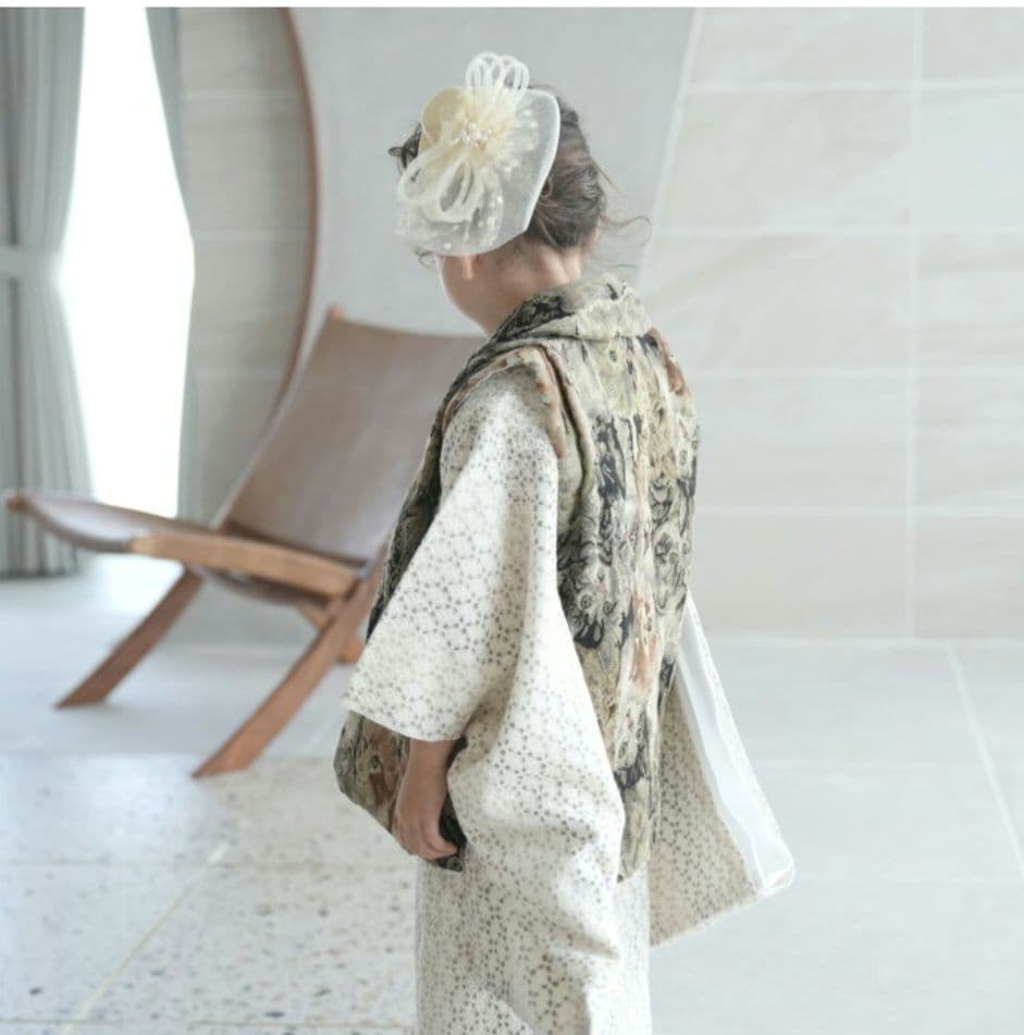 utatane 女の子用着物セット 　被布　3歳　七五三　ひよこ商店