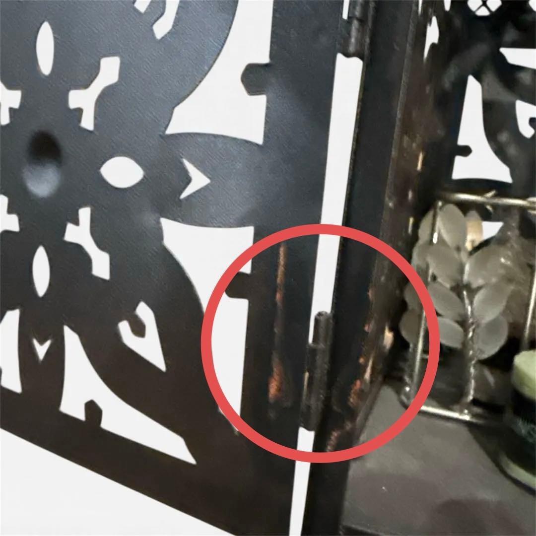 ランタン　キャンドルホルダー　高さ約50cm　キャンドル付き　コレクション