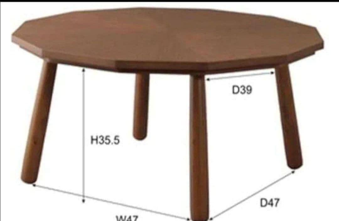 東谷 こたつテーブル W80×D80×H39cm KT-110 新品