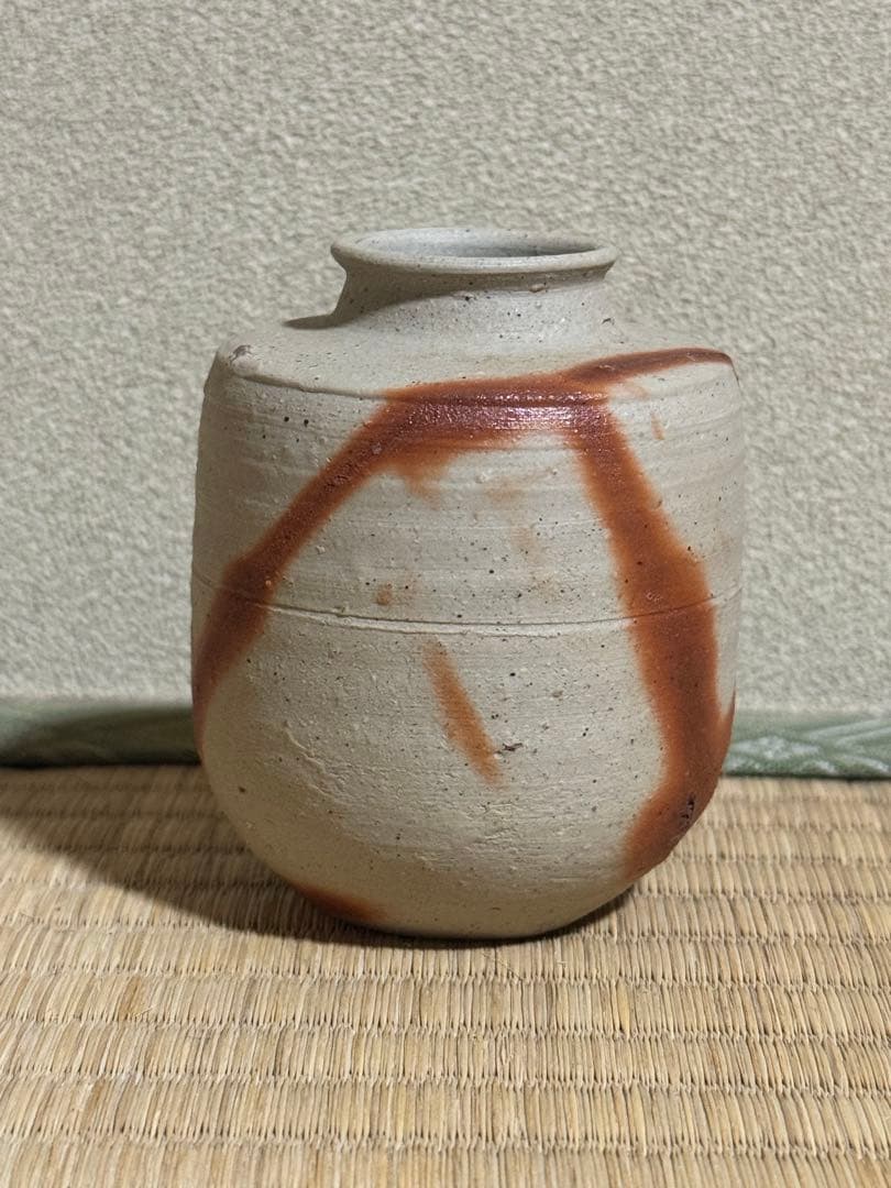 備前焼　人間国宝　山本陶秀　緋襷茶入