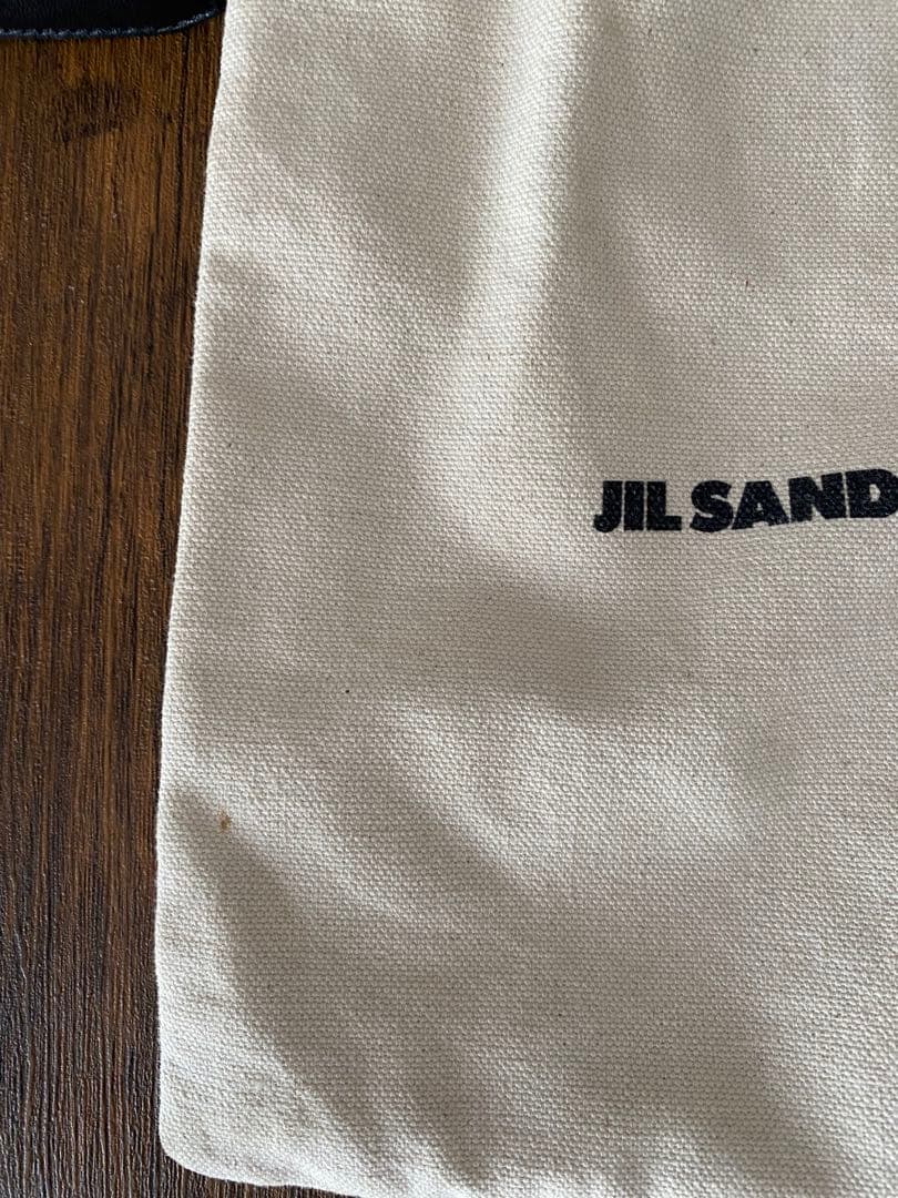 JIL SANDER+ 巾着袋 ベージュ/ブラック