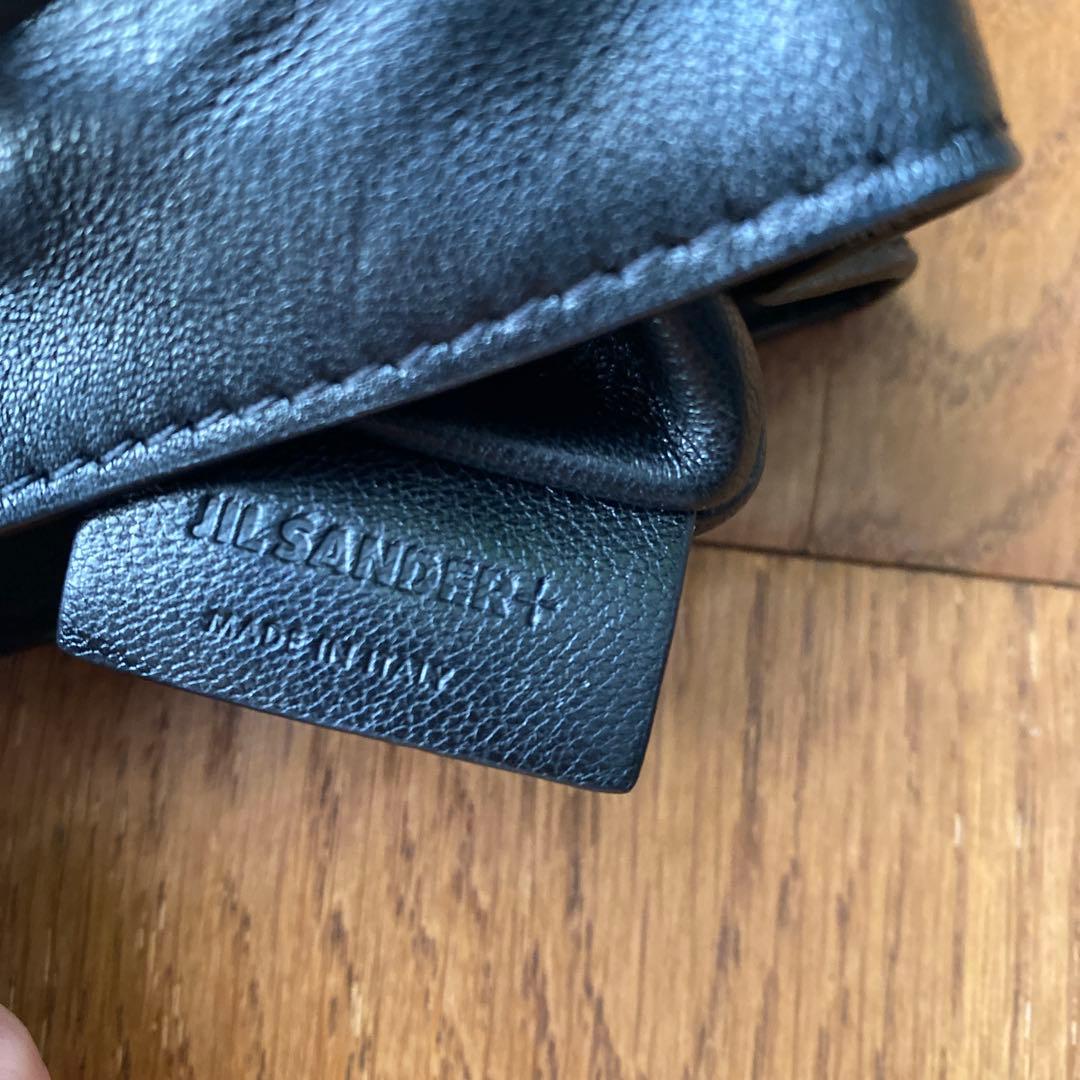 JIL SANDER+ 巾着袋 ベージュ/ブラック
