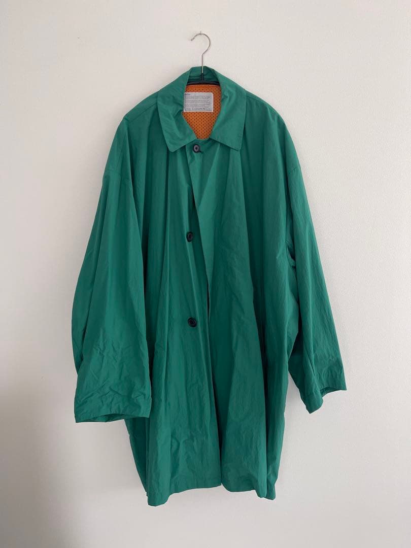 Kolor オーバーサイズ ステンカラーコート 緑　2