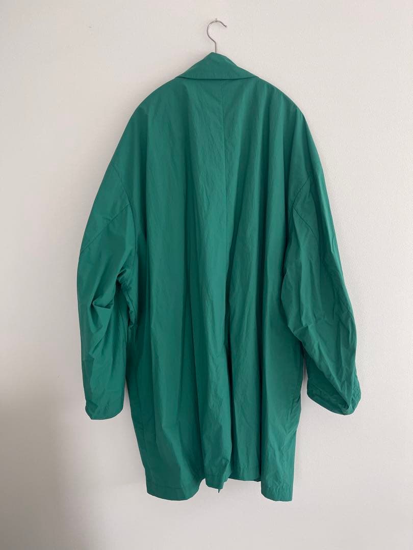 Kolor オーバーサイズ ステンカラーコート 緑　2