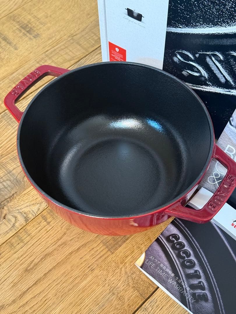 新品 ストウブ Wa-NABE M チェリー 40501-007