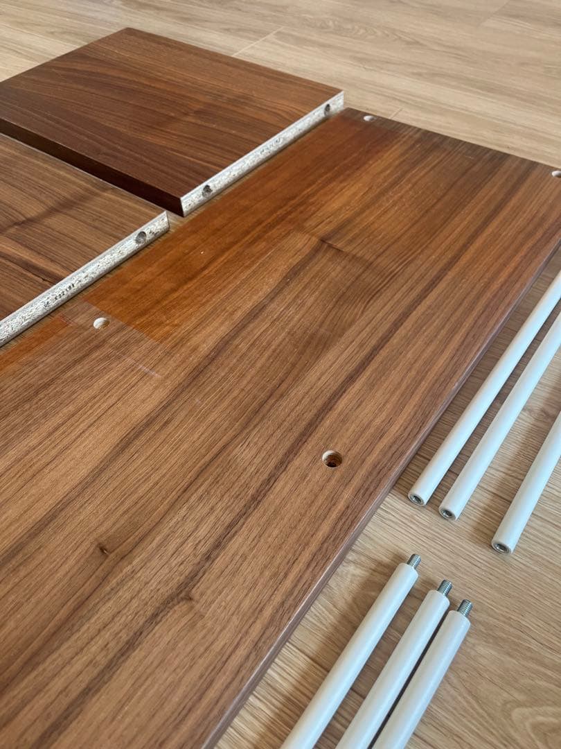 無印良品 スタッキングシェルフ・追加２段・ウォールナット材①