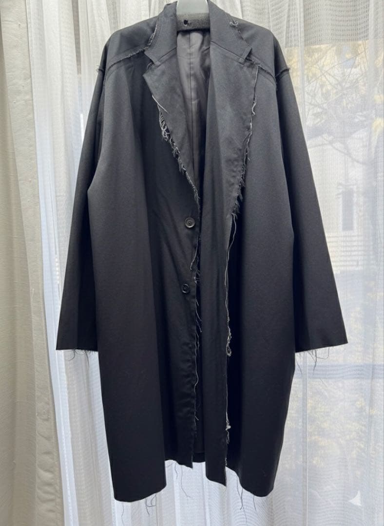 【ヨウジヤマモト】B yohji yamamoto 断ち切り ロングコート