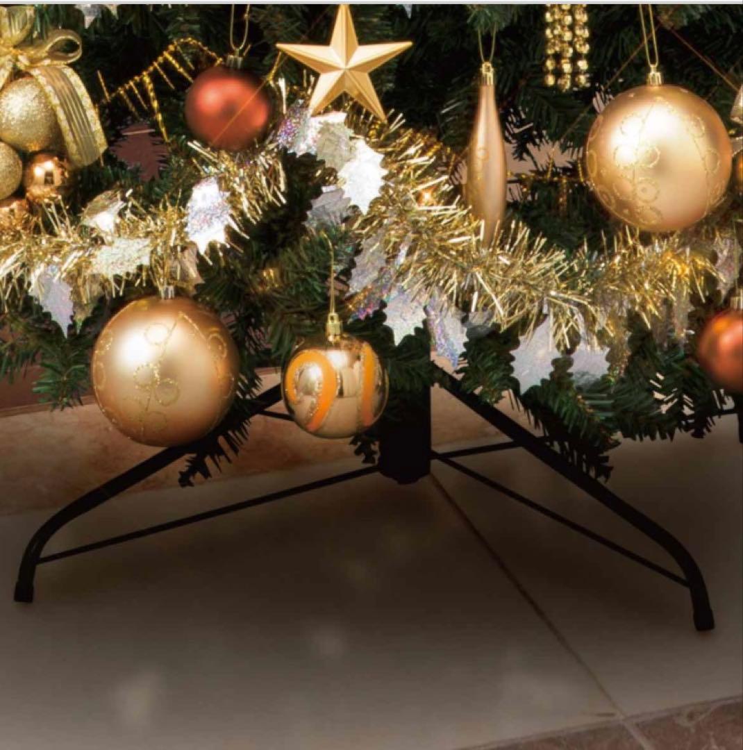 コンチネンタルクリスマスツリーセット　ゴールド　 180cm