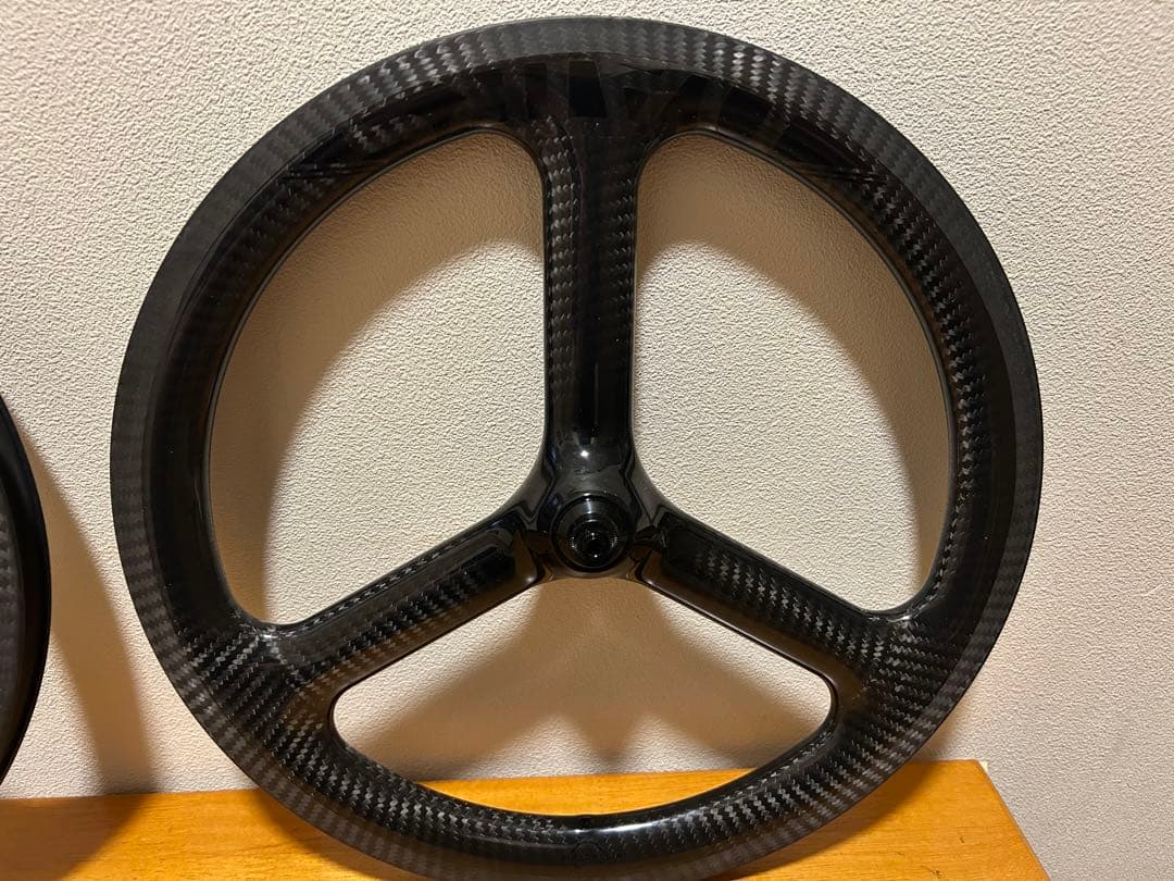 C*7様 ブロンプトン用カーボンホイール 外装7速対応 T800 74-112ミ