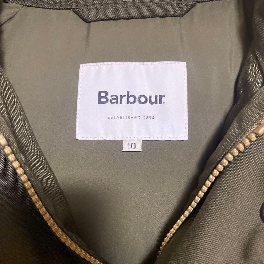 Barbour ダウンロングコート　バブアー　オリーブ　10