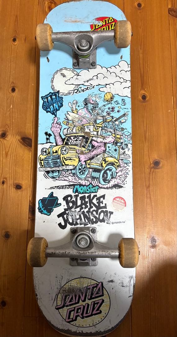 SANTA CRUZスケートボードデッキ ジョンソンビーストワゴン