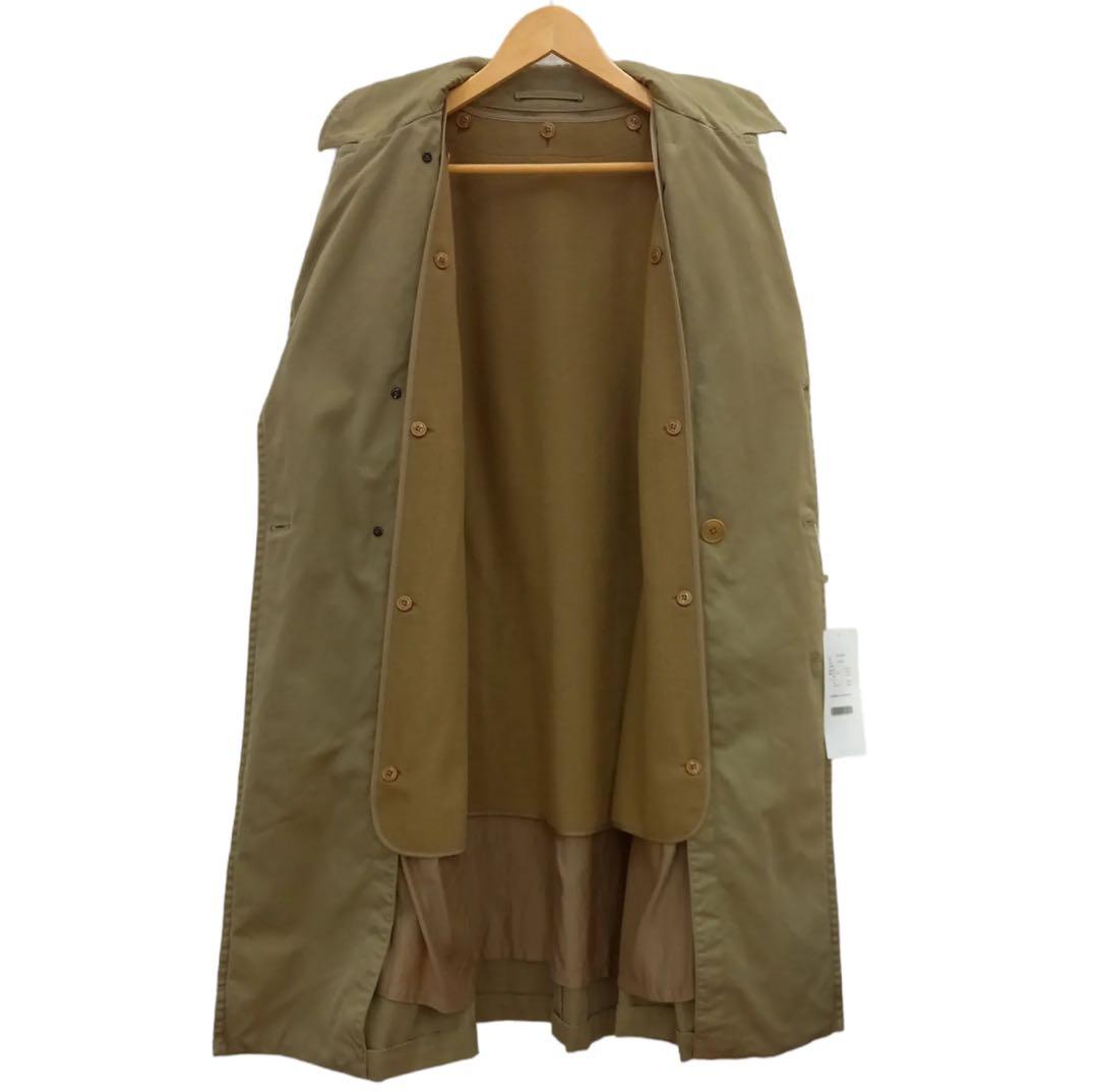 COMOLI 20AW サイズ３ コットンギャバ　ダブルブレステッドコート