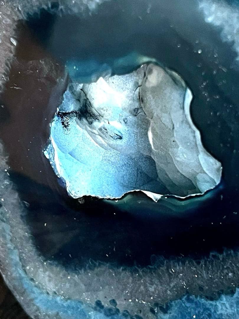 天然石 瑪瑙 ブルー メノウ 観賞石