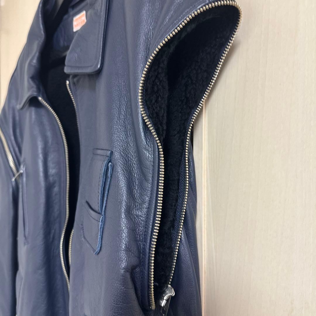 牛革　カウハイドレザー　シングルライダース