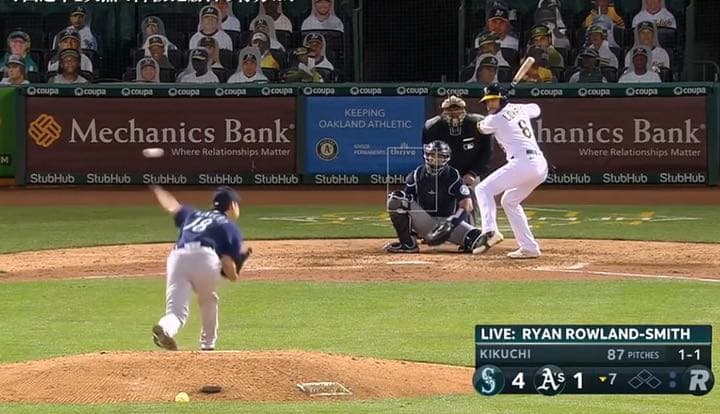 菊池雄星 MLB 実使用公式球 ホログラムステッカー付き