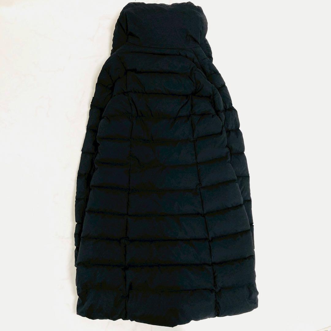 美品✨️タトラス　アゴーニャ　ダウンコート　ダブルブレスト　女優襟　ブラック　03