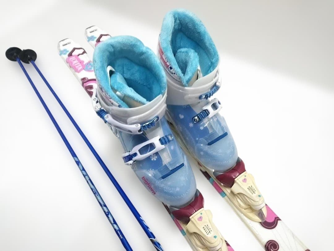 レディーススキー4点セット ロシニョール LOLITA 140cmブーツ24cm