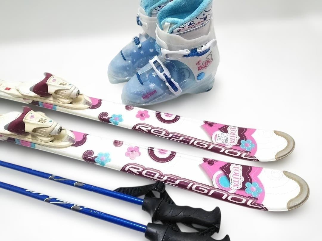 レディーススキー4点セット ロシニョール LOLITA 140cmブーツ24cm
