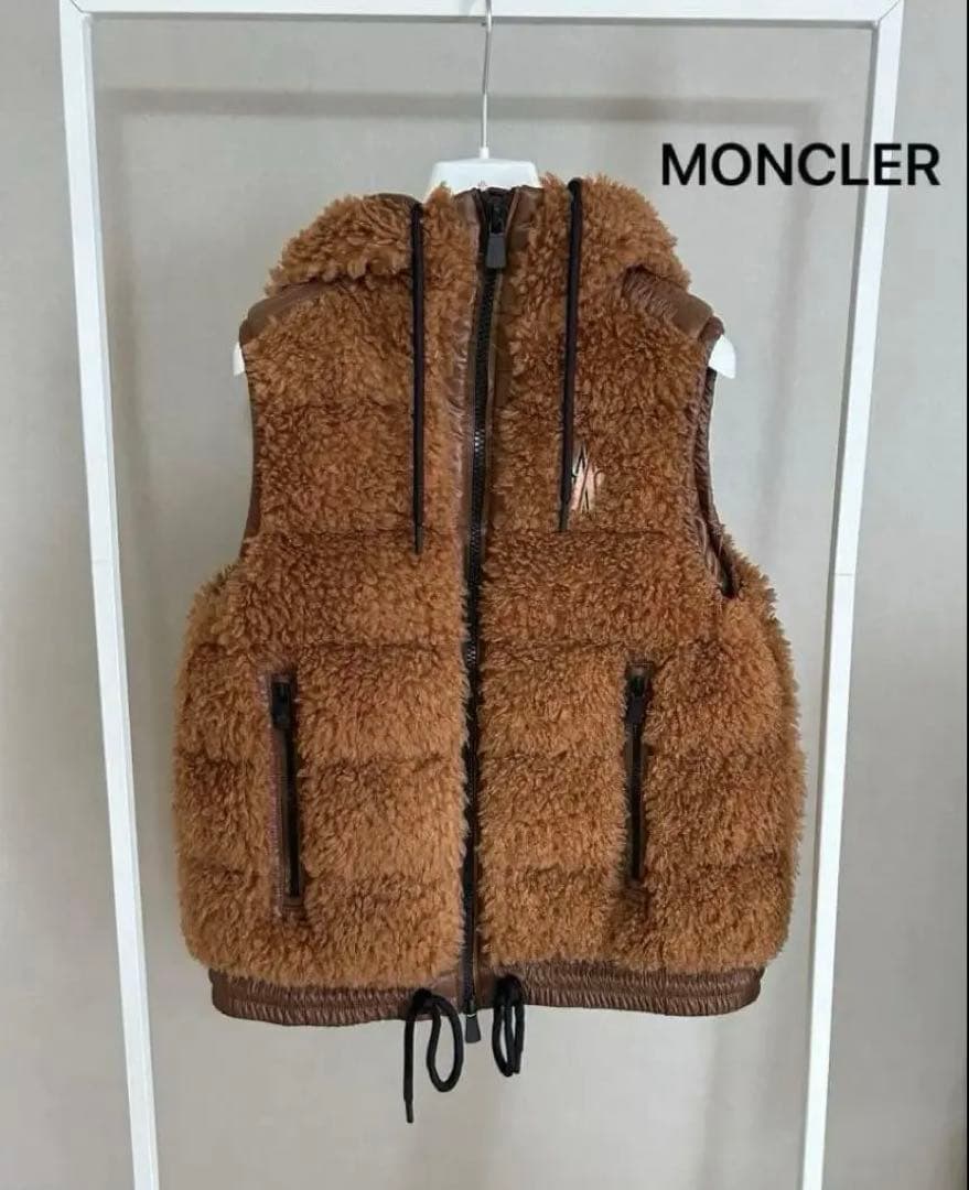 ★モンクレール　テディベスト　2022〜2023AW　S　ブラウン　超美品★