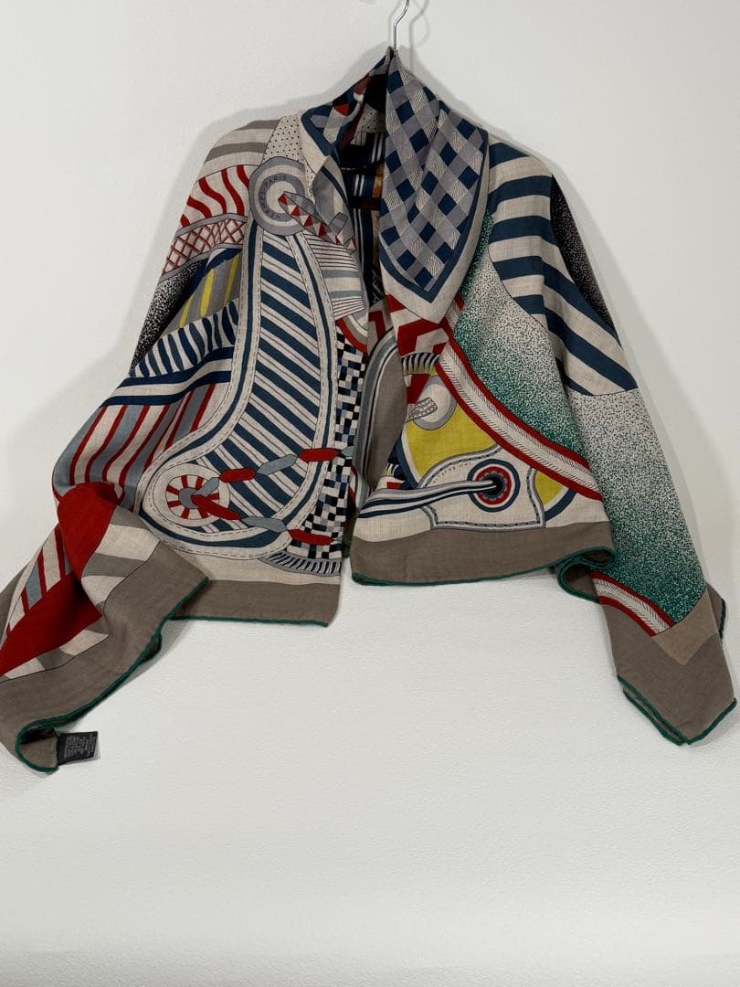 専用　　美品！　エルメス　2023AW カレジュアン　140 空想の鞍　グリーン